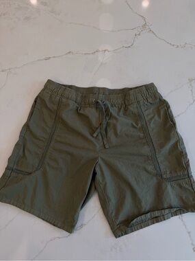 John Elliott Olive Green Utility Drawstring Shorts Size 3 L